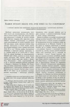 12: Śląskie dywany dziane XVII-XVIII wieku na tle europejskim