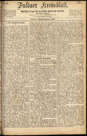 Ausgabe vom Dienstag, den 18. Juli 1882.