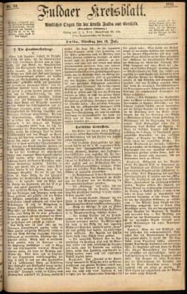 Ausgabe vom Dienstag, den 18. Juli 1882.