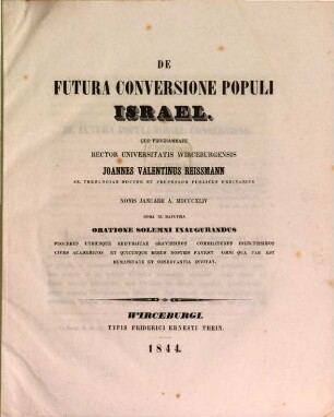 De futura conversione populi Israel