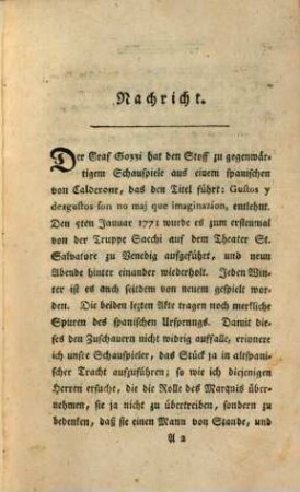 Wie man sich die Sache denkt! oder: Die zwey schlaflosen Nächte : Ein Schauspiel in fünf Akten