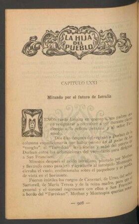 Capítulo LXXI - Mirando por el futuro de Istralia