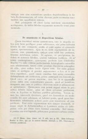 1. De argumento et dispositione fabulae.