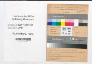 Entnazifizierung Hans Stuerenburg , geb. 19.01.1910 (Finanzbeamter)