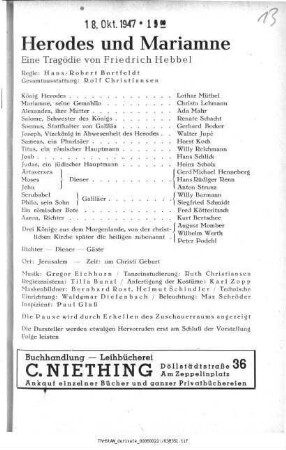Herodes und Mariamne
