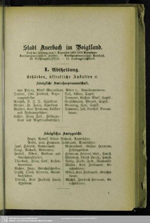 Stadt Auerbach im Voigtland