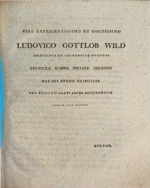 Diss. inaug. med. sistens pathologiam vitae decrescentis : cum tab. lith.