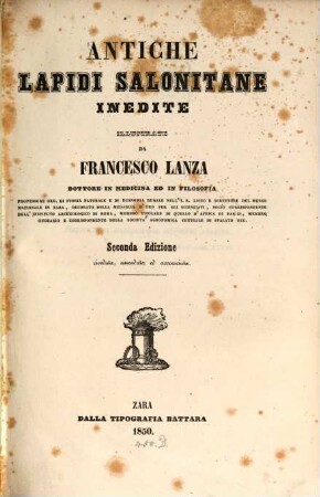 Antiche lapidi Salonitane