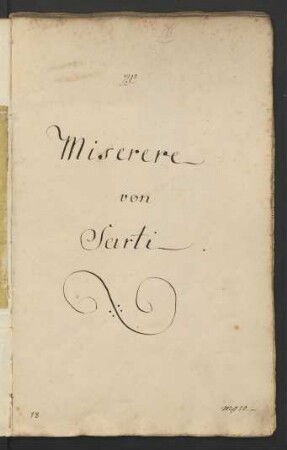 Miserere; V (4), Coro, strings, bc; f-Moll