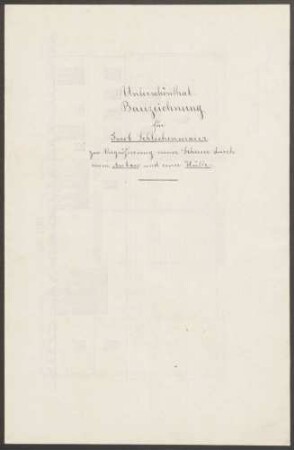 Schlichenmaier, Jakob Scheunenanbau und Bau eines Schuppens