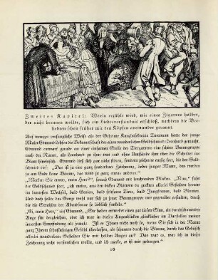 Zweites Kapitel: Worin erzählt wird, wie eines Zigarros halber, ...