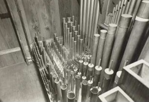 Tuttendorf b. Freiberg: Kirche. Orgel von Adam Gottfried Oehme, Silbermannschüler. Manualpfeifenwerk