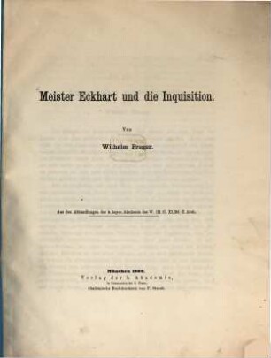 Meister Eckhart und die Inquisition