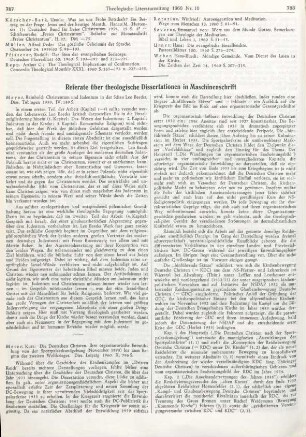 787 [Rezension] Mayer, Reinhold, Christentum und Judentum in der Schau Leo Baecks