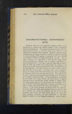Unconstitutional Government Acts