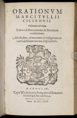 3: Orationum Marci Tullii Ciceronis Volumen .... 3
