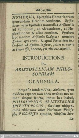 Introductionis in Aristotelicam Philosophiam