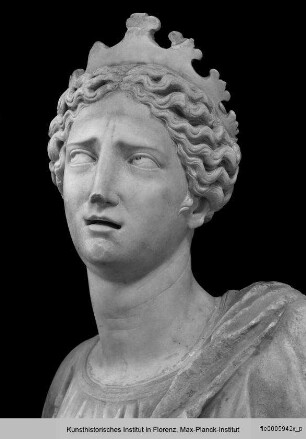 Muse von Philiskos (durch Ergänzungen an Kopf und Arm in eine Kleopatra transformiert)