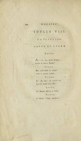 Idylle VIII. La jalousie