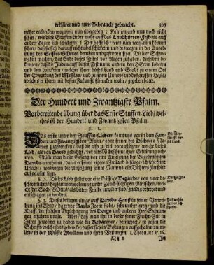 Der Hundert und Zwantzigste Psalm. - Der Hundert Vier und Zwantzigste Psalm.