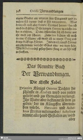 Das Neundte Buch Der Verwandlungen