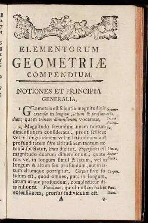 Notiones Et Principia Generalia.