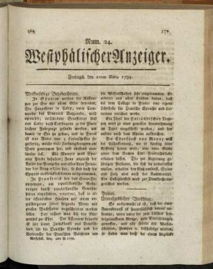 Num. 24. Freitags, den 22ten März. 1799