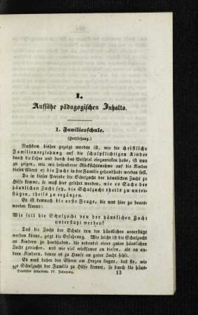 Familienschule : (Fortsetzung)