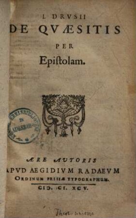 De quaesitis per epistolam