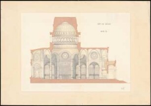 Berliner Dom: Längsschnitt, 2. Fassung