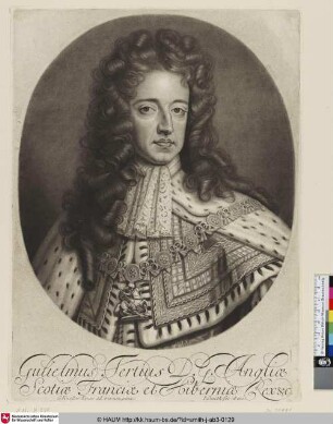Gulielmus Tertius D.G. Angliae Scotiae Franciae et Hiberniae Rex &c.