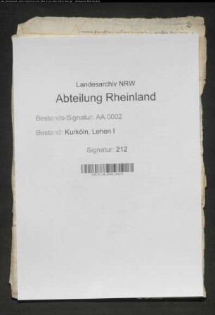Schriftwechsel des kurfürstlichen Registrators Johan Burmann mit dem Grafen Hermann von Manderscheidt – Blankenheim wegen Herausgabe von Prozessakten in Lehnsachen