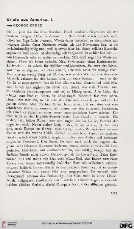 Briefe aus Amerika, 1