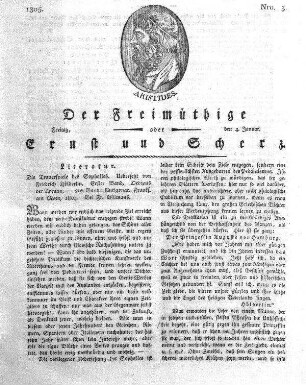 Nro. 3, Freitag, den 4. Januar 1805