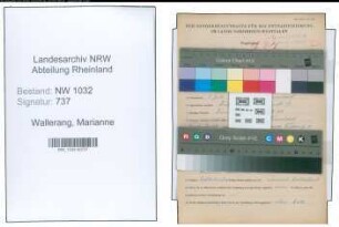 Entnazifizierung Marianne Wallerang , geb. 03.07.1911 ()