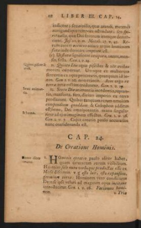 Cap. 24. De Creatione Hominis.