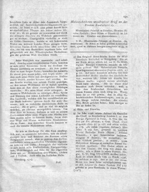 Melanchthons ungedruckter Brief an den Fürsten RadziviI.