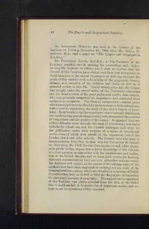The Empire and Geographical Teaching. Arthuer W. Andrews, M.A.