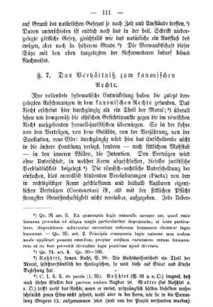 §. 7. Das Verhältniß zum kanonischen Rechte.