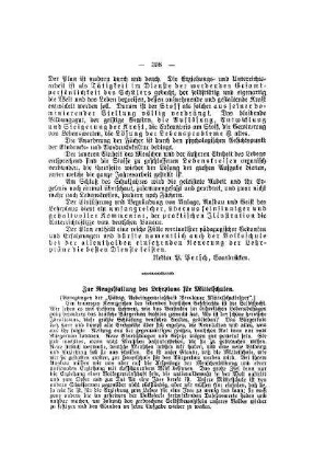 Zur Neugestaltung des Lehrplans an Mittelschulen