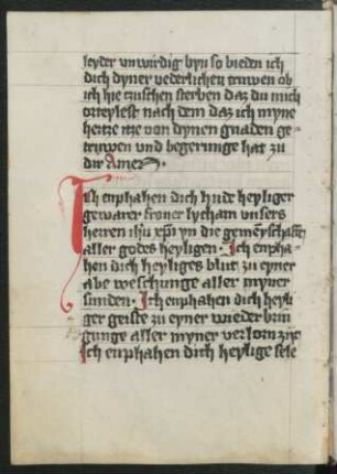 Neun Kommuniongebete