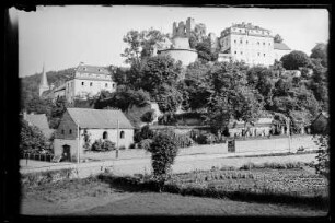 Blankenheim an der Ahr. Stadtansicht mit Schloss