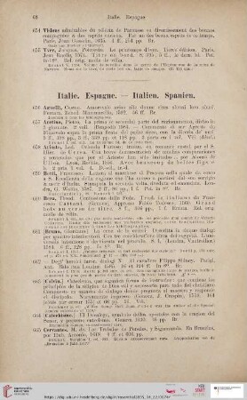 Italie. Espagne / Italien. Spanien (Nr. 656 - 689)