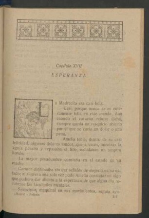Capítulo XVII - Esperanza