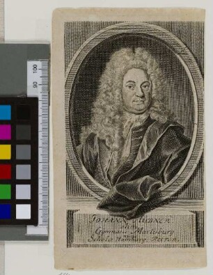 Johann Hübner olim Gymnasii Martisburg. nunc Schola Hamburg RECTOR