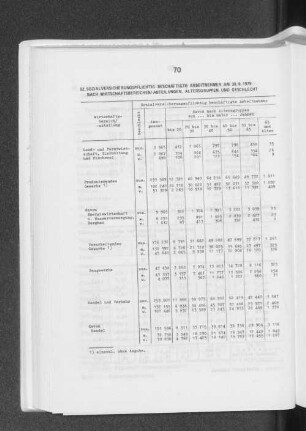 Sozialversicherungspflichtig beschäftigte Arbeitnehmer am 30.6.1979 nach Wirtschaftsbereichen/ -abteilungen, Altersgruppen und Geschlecht