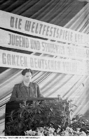 Dresden. Landesausschuss der Nationalen Front, der zum Kampf für die deutsche Einheit aufrief. Anwesend: Wilhelm Koenen und Otto Buchwitz, März 1951