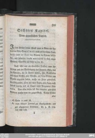 Sechstes Kapitel. Vom chinesischen Papier.