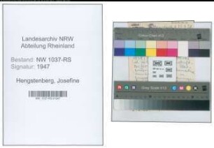 Entnazifizierung Josefine Hengstenberg , geb. 25.07.1906 (Studienraetin)