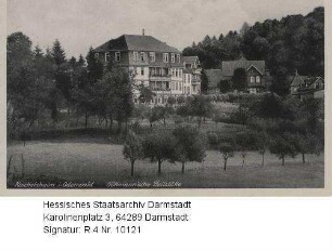 Reichelsheim im Odenwald, Göttmannsche Heilstätte / Außenansicht